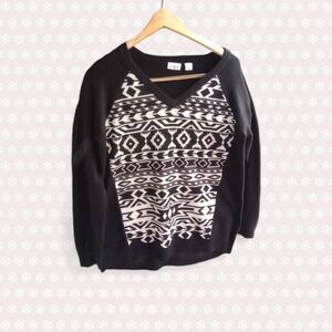 Cato Aztec black and white sweater